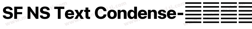 SF NS Text Condense字体转换